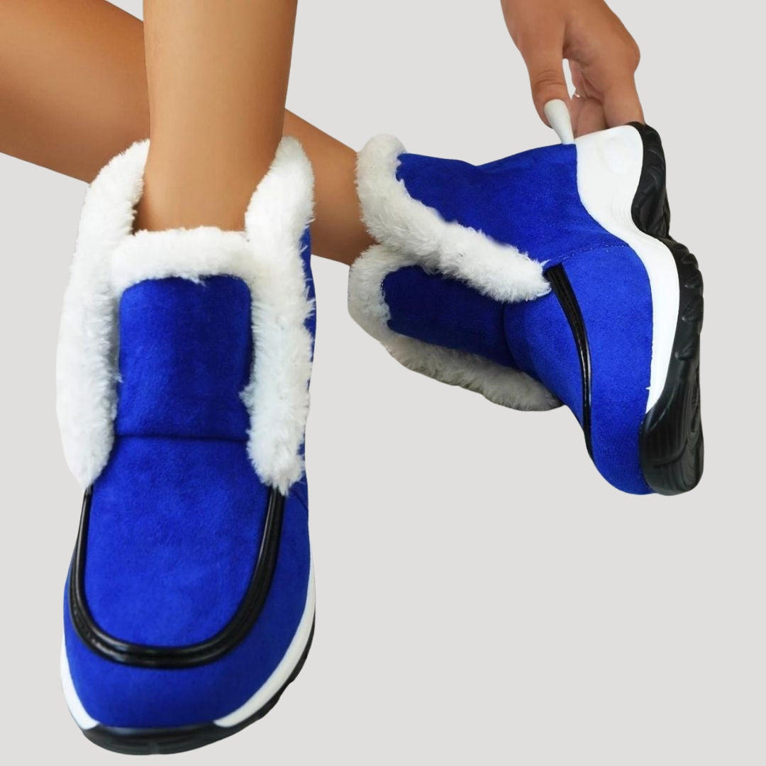 Women’s Ankle Boots Platform Slip On Fur Casual