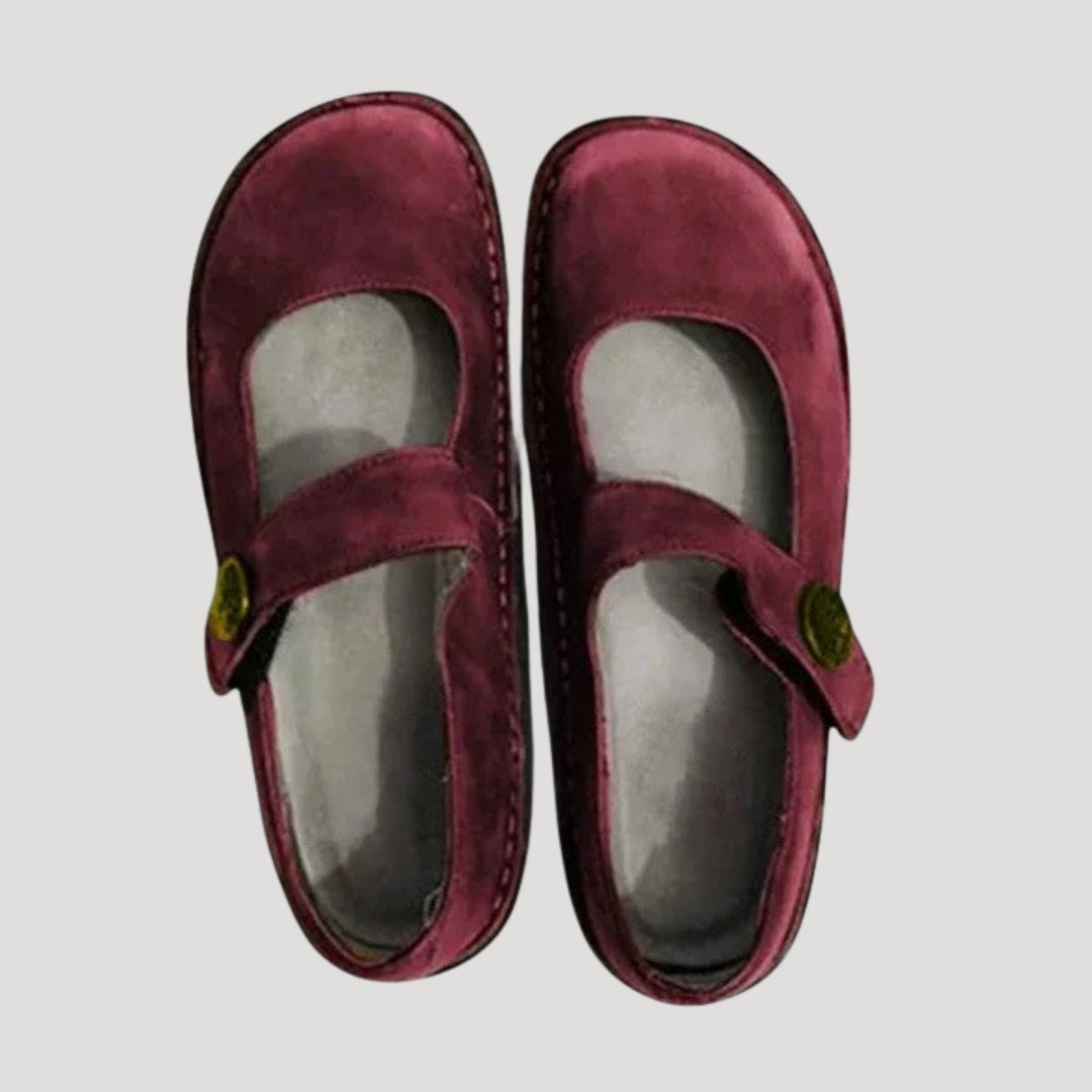 Women's Mary Jane Flats Leather Casual Comfort Shoes