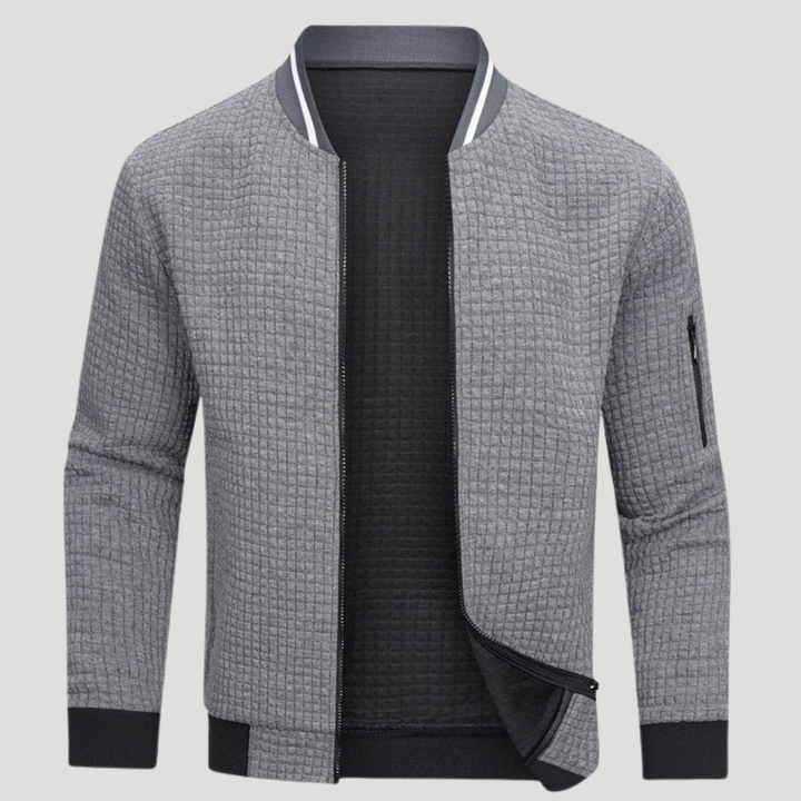 Pánska Bunda Bomber Bunda Prechodná So Zipsom