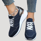 Women’s Lightweight Walking Sneakers Lace Up Casual Running Shoes