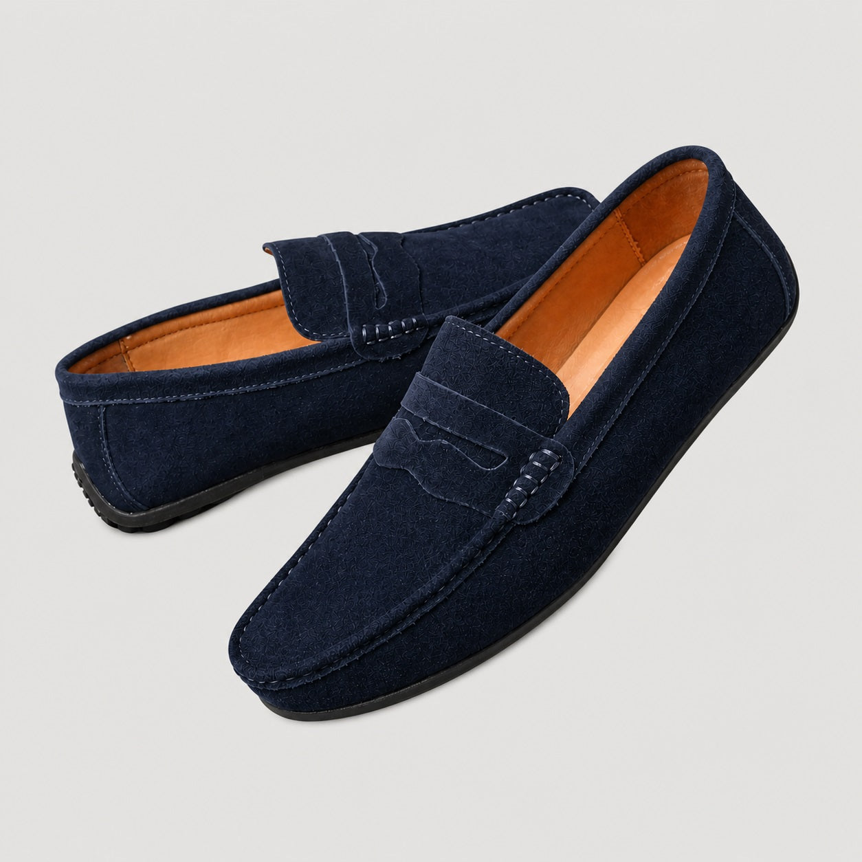Men Suede Loafers Slip On Classic Comfortable Casual Shoes