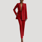 Women’s Blazer And Pants Matching Suit Two Piece Set