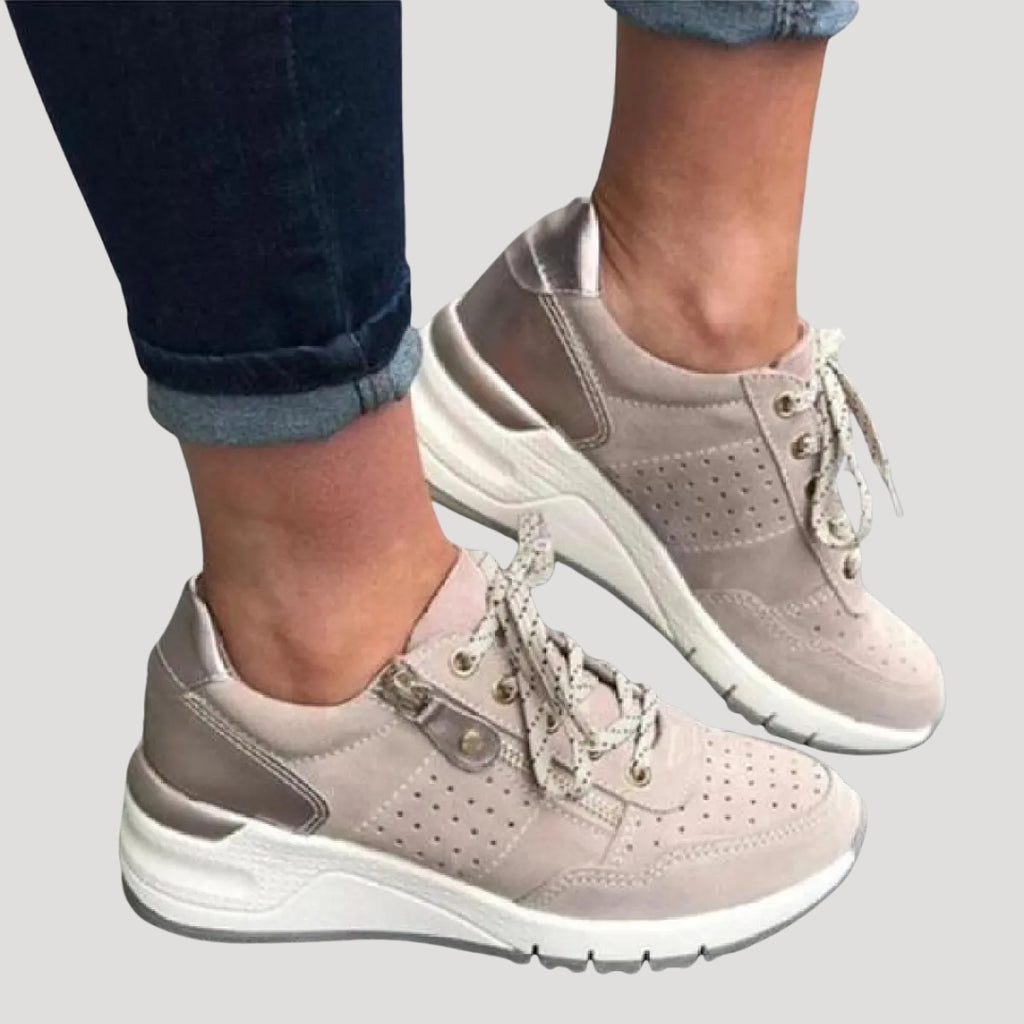 Women’s Lightweight Walking Sneakers Lace Up Casual Running Shoes