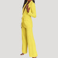 Women’s Blazer Pants Set Tailored Straight Leg Business Suit