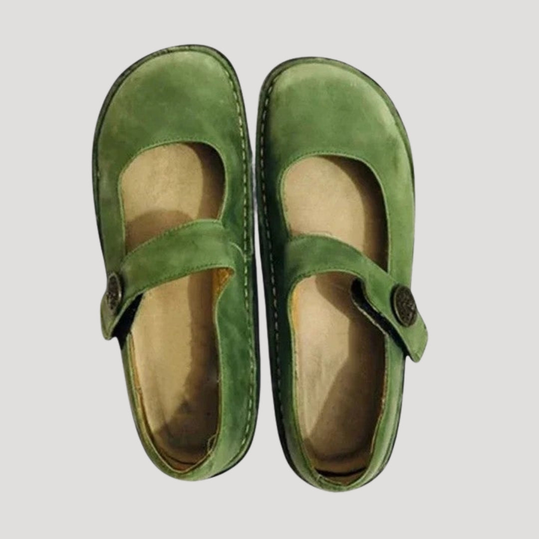 Women's Mary Jane Flats Leather Casual Comfort Shoes