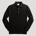 Men’s Polo Sweater Long Sleeve Knit Collar Smart Casual