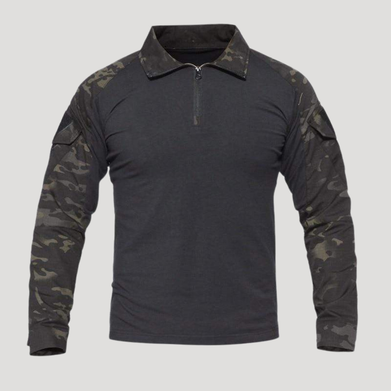 Men’s Tactical Quarter Zip Long Sleeve Combat Shirt