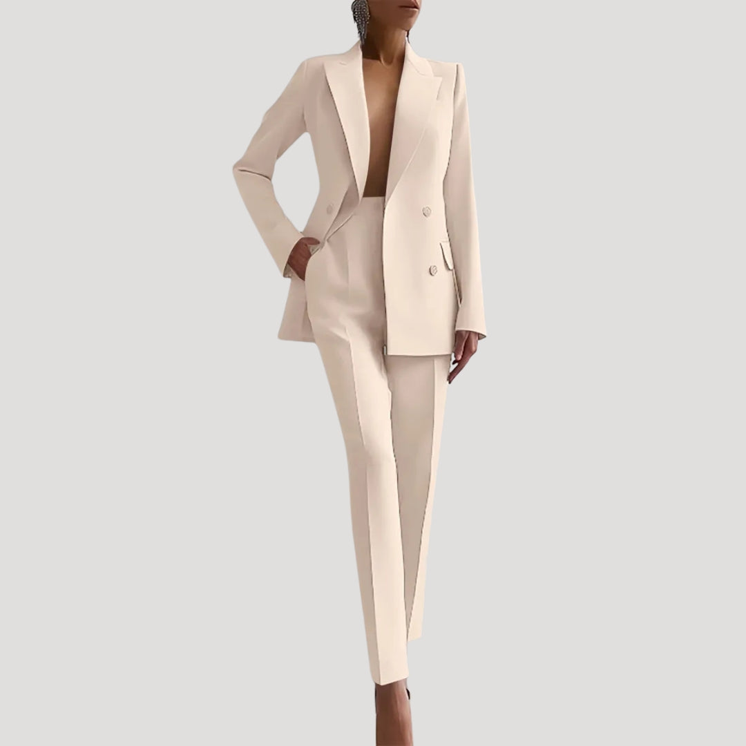 Women’s Blazer And Pants Matching Suit Two Piece Set