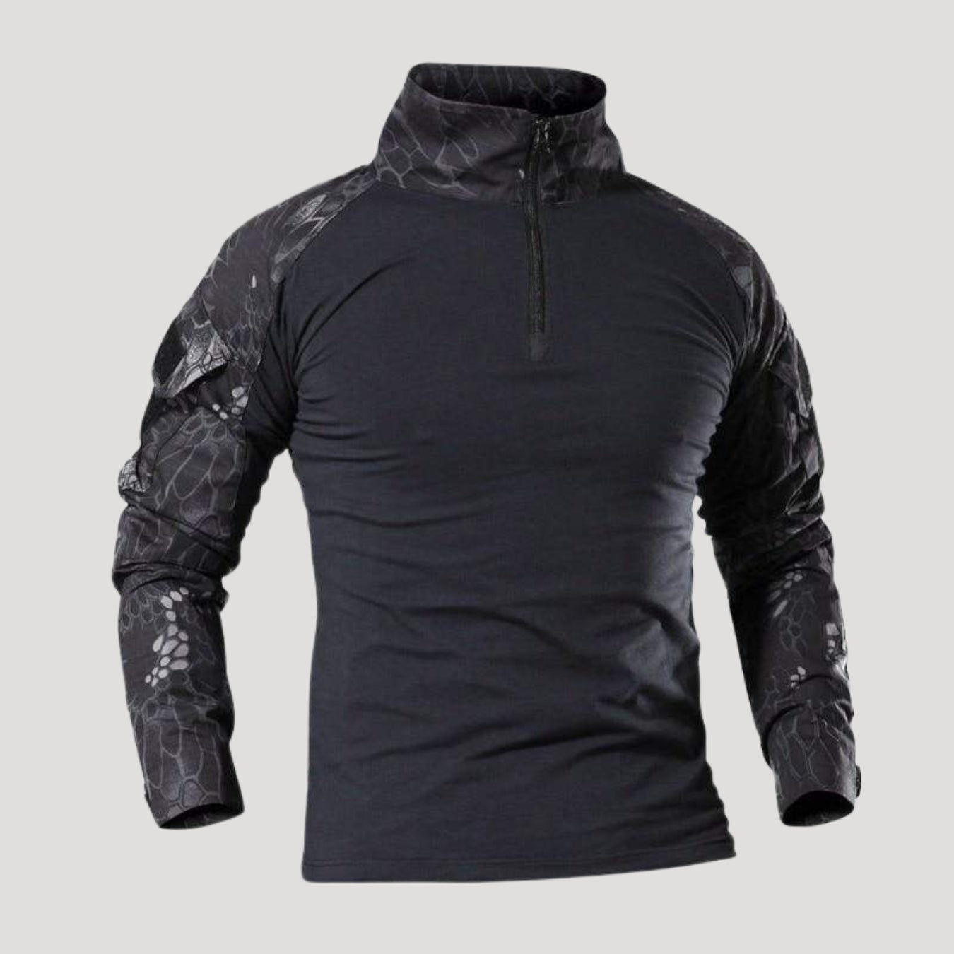 Men’s Tactical Quarter Zip Long Sleeve Combat Shirt
