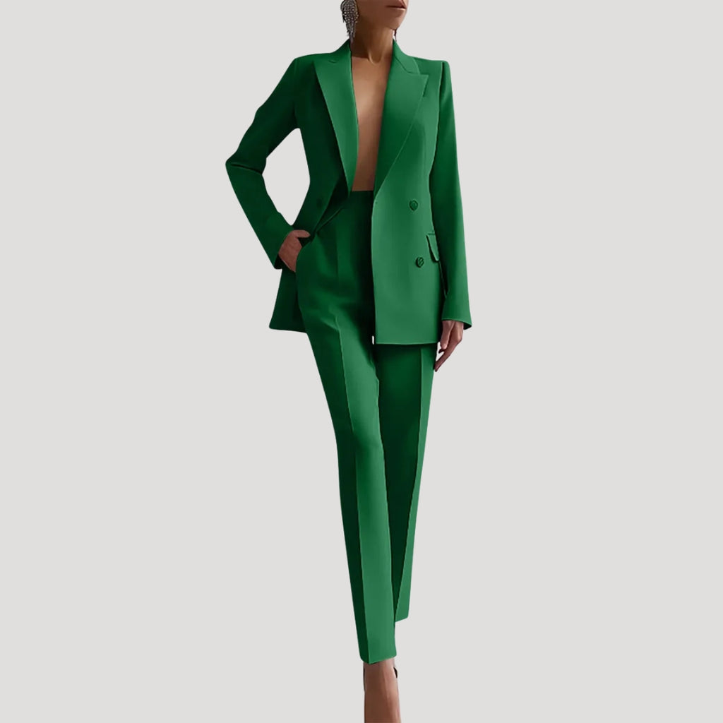 Women’s Blazer And Pants Matching Suit Two Piece Set