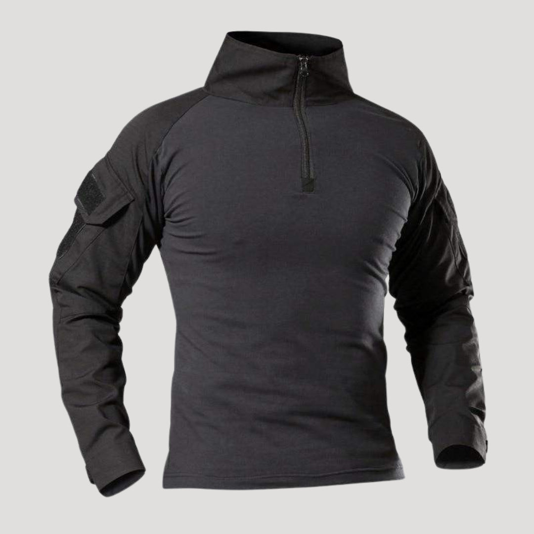 Men’s Tactical Quarter Zip Long Sleeve Combat Shirt