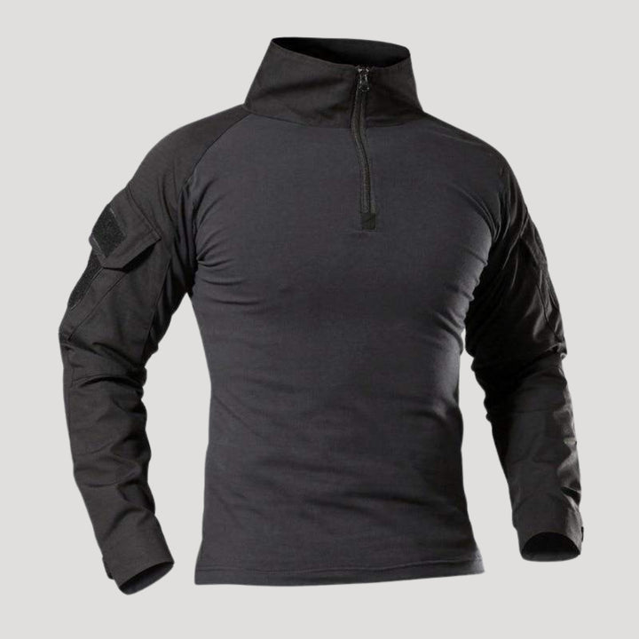 Men’s Tactical Quarter Zip Long Sleeve Combat Shirt