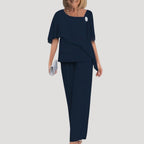 Women’s Matching Two Piece Top and Trousers Set
