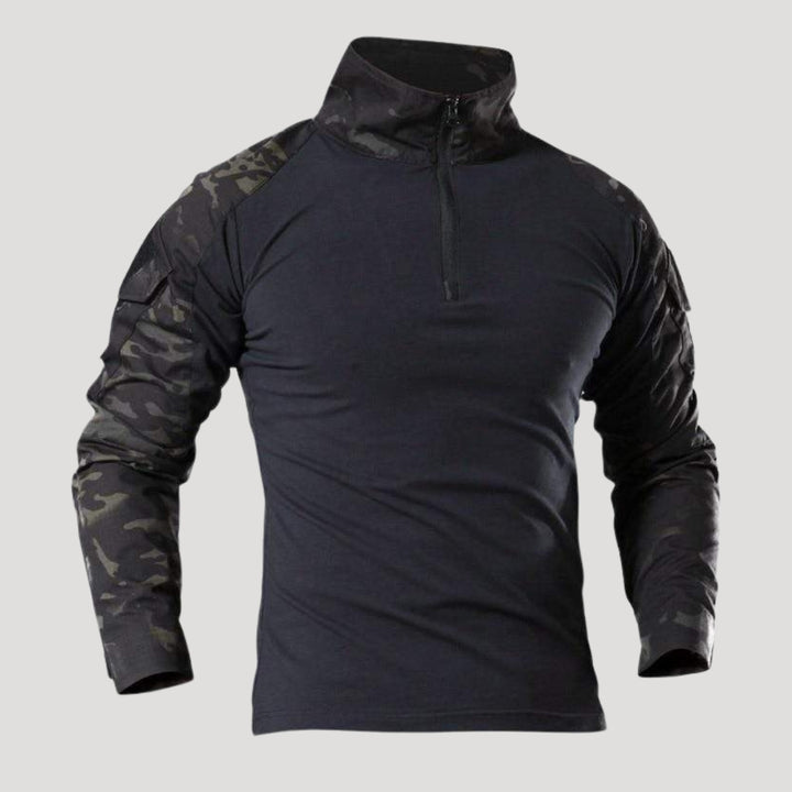 Men’s Tactical Quarter Zip Long Sleeve Combat Shirt