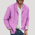 Men’s Button Up Overshirt Relaxed Fit Lightweight Casual Jacket