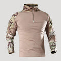 Men’s Tactical Quarter Zip Long Sleeve Combat Shirt