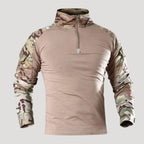 Men’s Tactical Quarter Zip Long Sleeve Combat Shirt