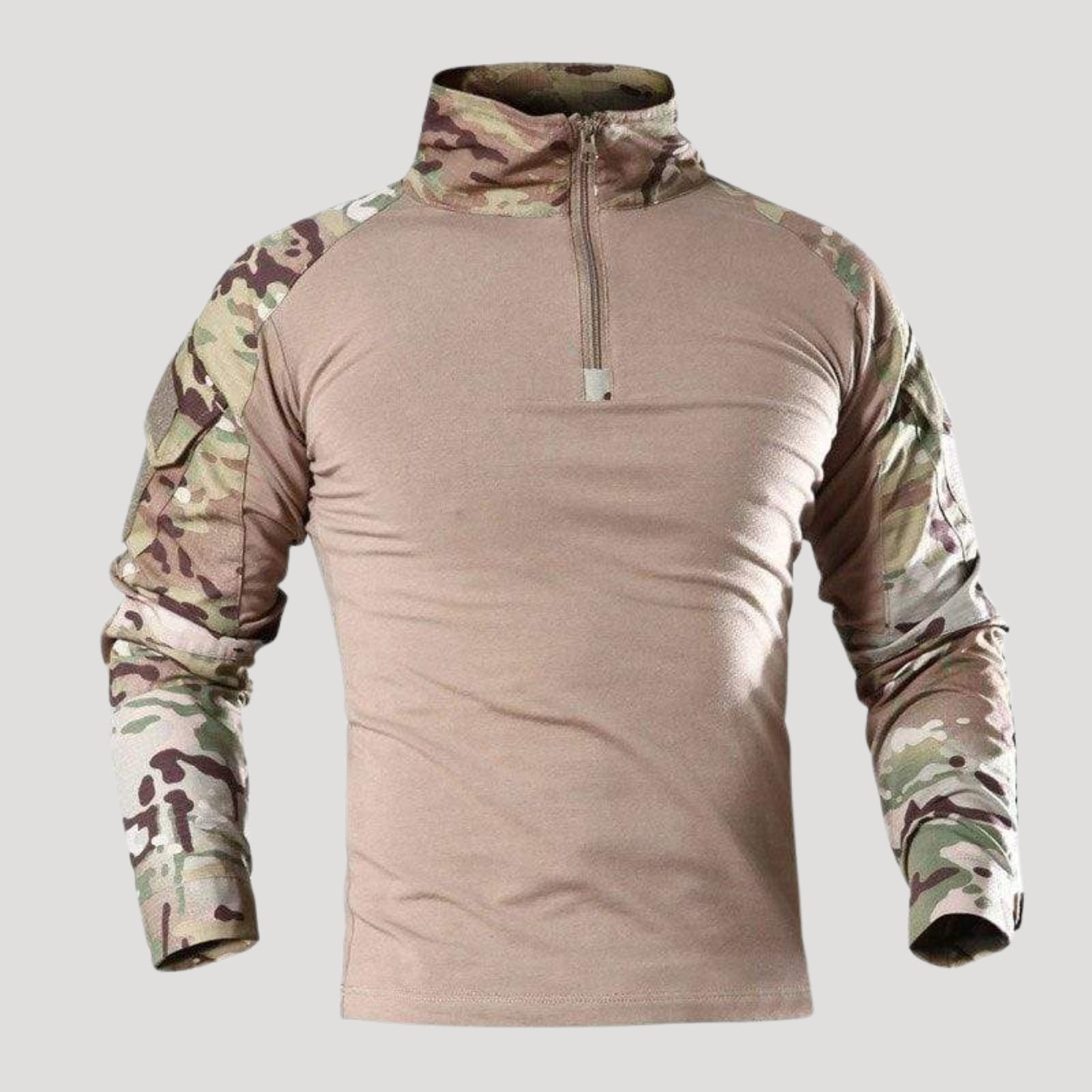 Men’s Tactical Quarter Zip Long Sleeve Combat Shirt