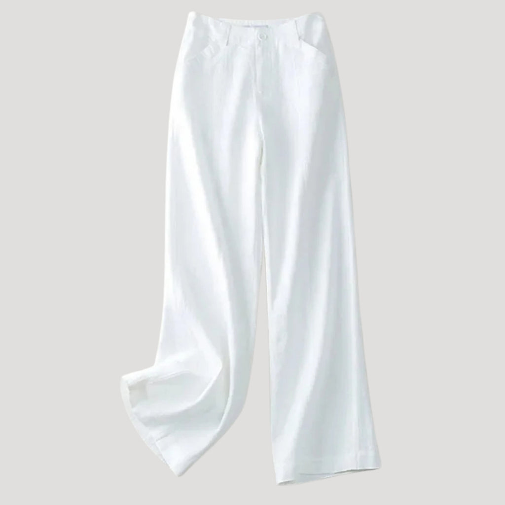 Women’s Linen Pants Wide Leg High Waist Casual Loose