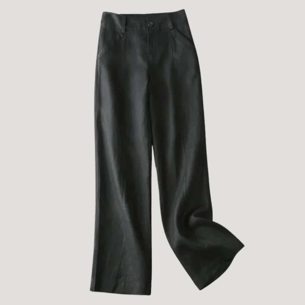 Women’s Linen Pants Wide Leg High Waist Casual Loose