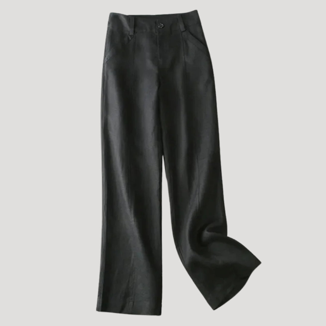 Women’s Linen Pants Wide Leg High Waist Casual Loose