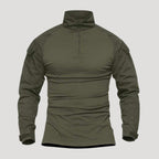 Men’s Tactical Quarter Zip Long Sleeve Military Shirt