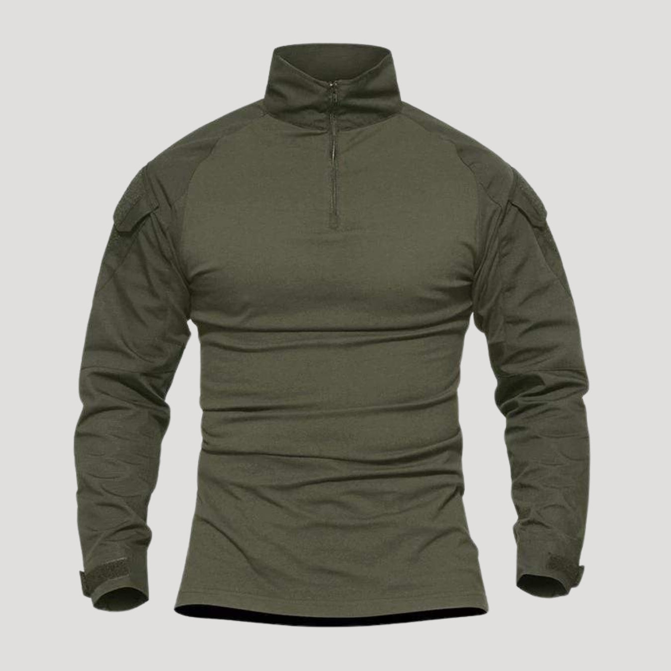 Men’s Tactical Quarter Zip Long Sleeve Military Shirt