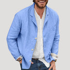 Men’s Button Up Overshirt Relaxed Fit Lightweight Casual Jacket