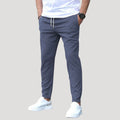Men’s Chino Pants Elastic Waist Slim Fit Casual Trousers