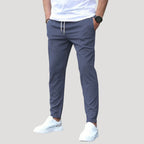 Men’s Chino Pants Elastic Waist Slim Fit Casual Trousers