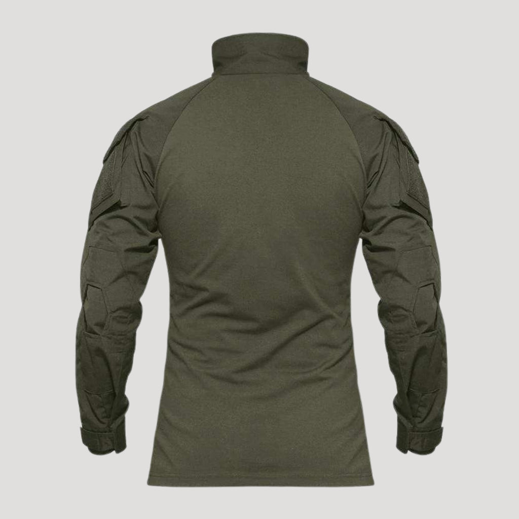 Men’s Tactical Quarter Zip Long Sleeve Military Shirt