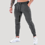 Men’s Slim Fit Jogger Pants Zip Pocket Drawstring Trousers