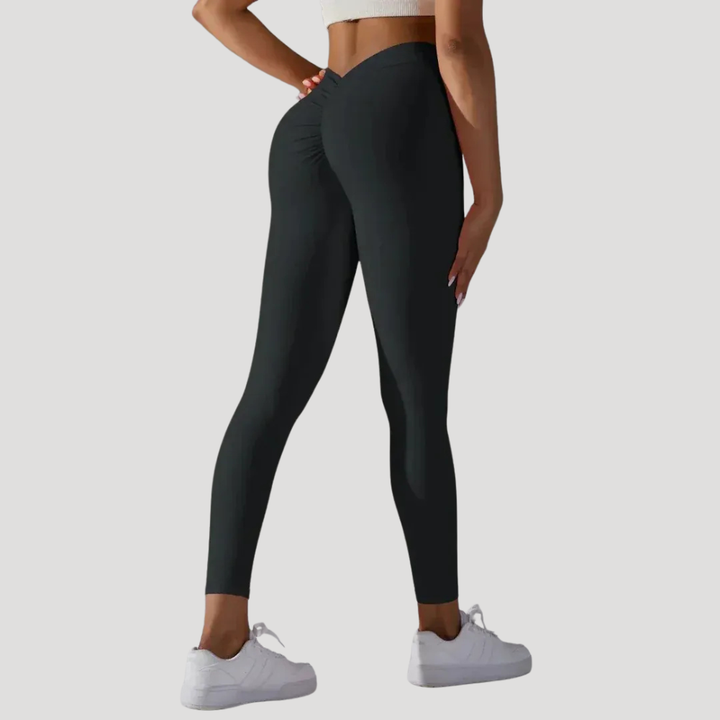 Dámske Legíny Športové Fitness Gym Push Up Vysoký Pás Scrunch