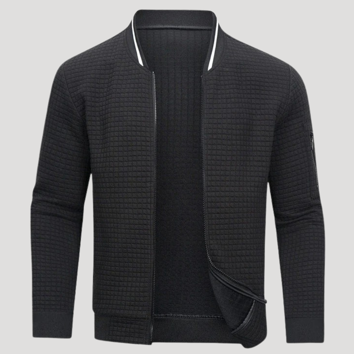 Pánska Bunda Bomber Bunda Prechodná So Zipsom
