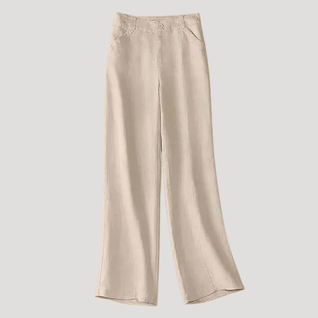 Women’s Linen Pants Wide Leg High Waist Casual Loose