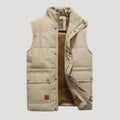 Men’s Puffer Vest Quilted Sleeveless Jacket Utility Outerwear