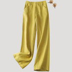 Women’s Linen Pants Wide Leg High Waist Casual Loose