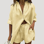 Women’s Oversized Shirt And Shorts Matching Set