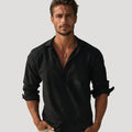 Men’s Henley Shirt Long Sleeve Casual Summer