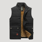 Men’s Puffer Vest Quilted Sleeveless Jacket Utility Outerwear