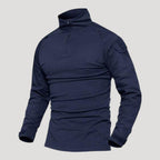 Men’s Tactical Quarter Zip Long Sleeve Military Shirt