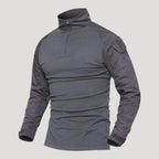 Men’s Tactical Quarter Zip Long Sleeve Military Shirt
