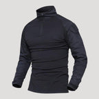 Men’s Tactical Quarter Zip Long Sleeve Military Shirt