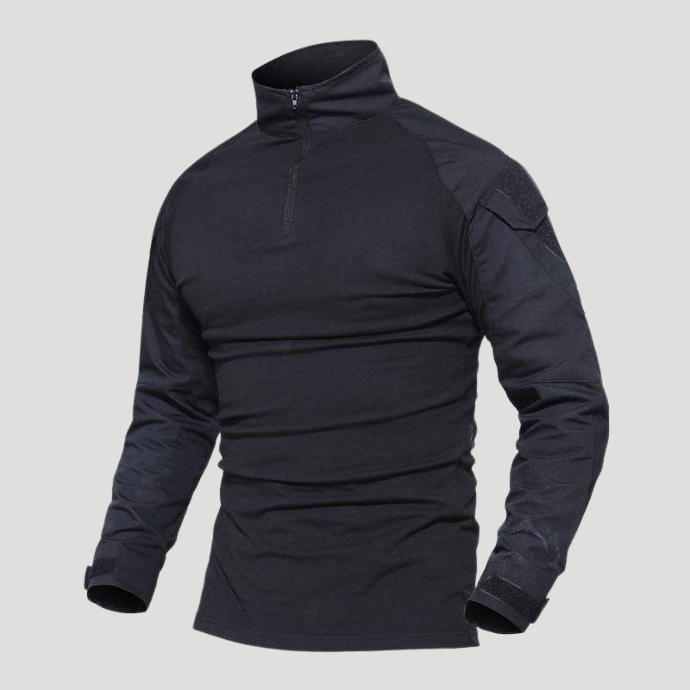 Men’s Tactical Quarter Zip Long Sleeve Military Shirt