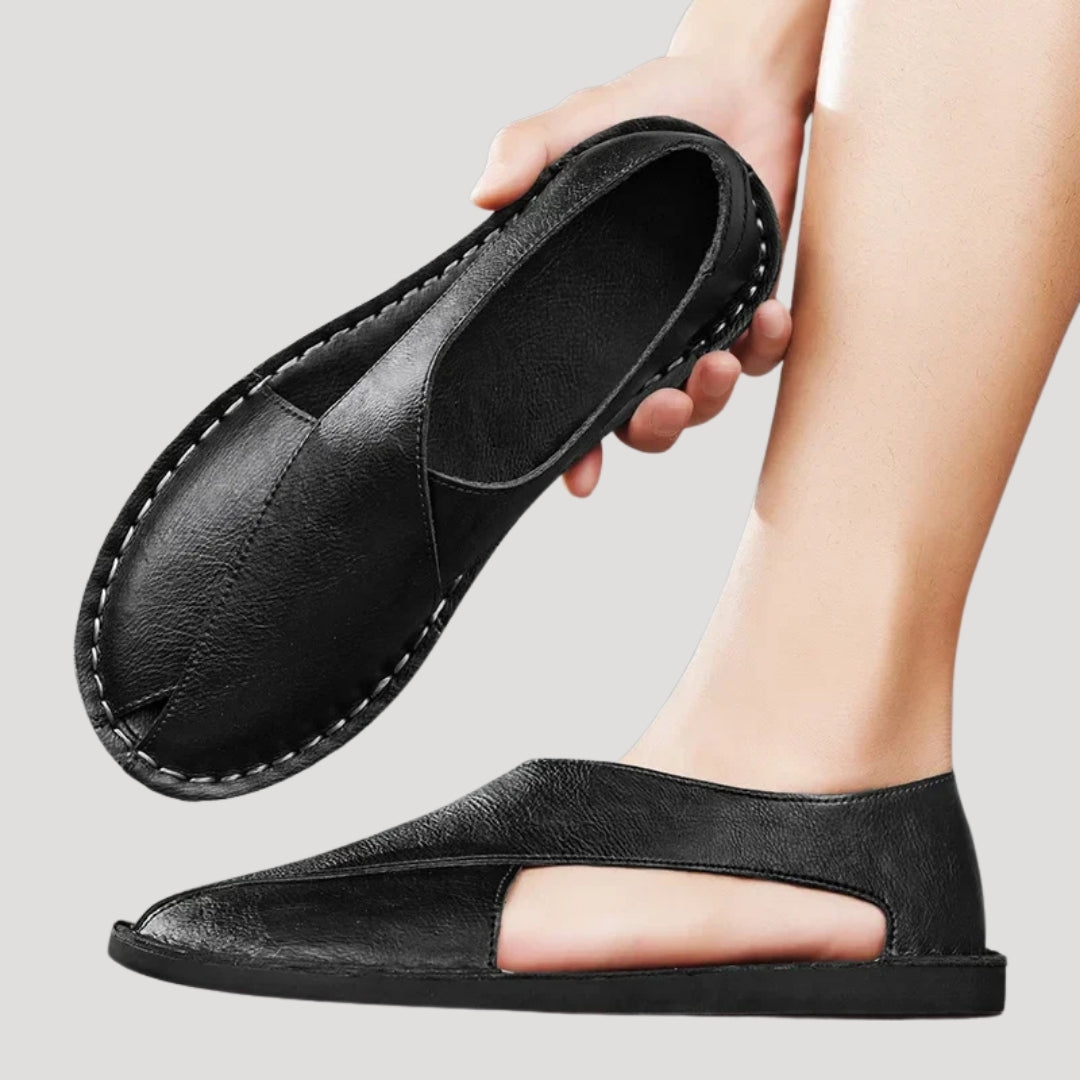 Men’s Slip On Casual Leather Summer Shoes