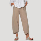 Women’s Linen Wide Leg Pants Loose Fit Casual Trousers