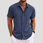 Men’s Short Sleeve Shirt Button Up Casual