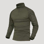 Men’s Tactical Quarter Zip Long Sleeve Military Shirt