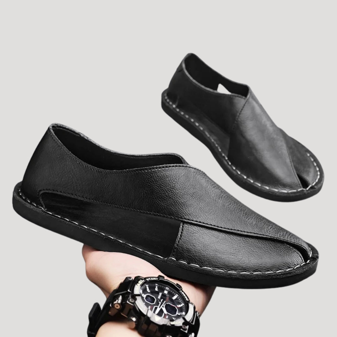 Men’s Slip On Casual Leather Summer Shoes