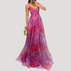 Women’s Prom Dress Maxi Formal Chiffon V Neck Sleeveless